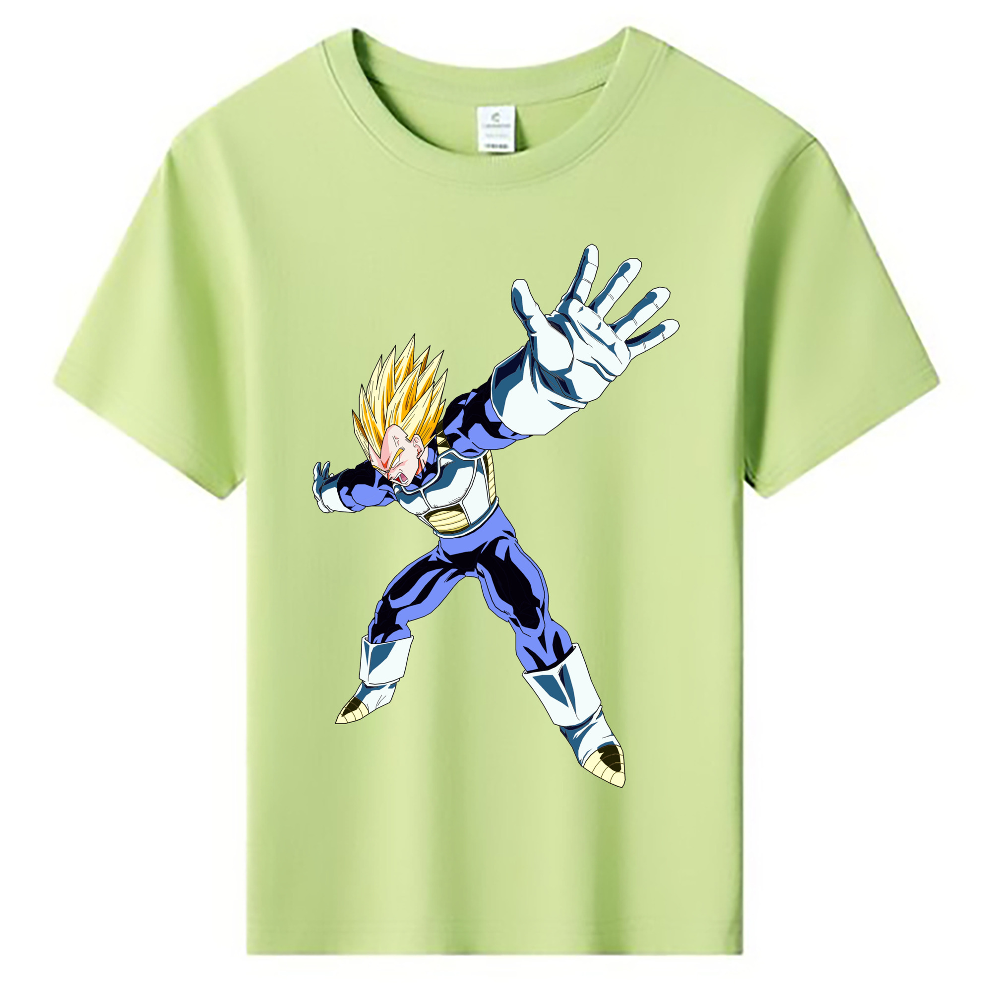 （画像用） ドラゴンボール ベジータ四世（Bejīta Yonsei）DRAGON BALL Vegeta IV 綿100％キッズTシャツ（フロントプリント）
